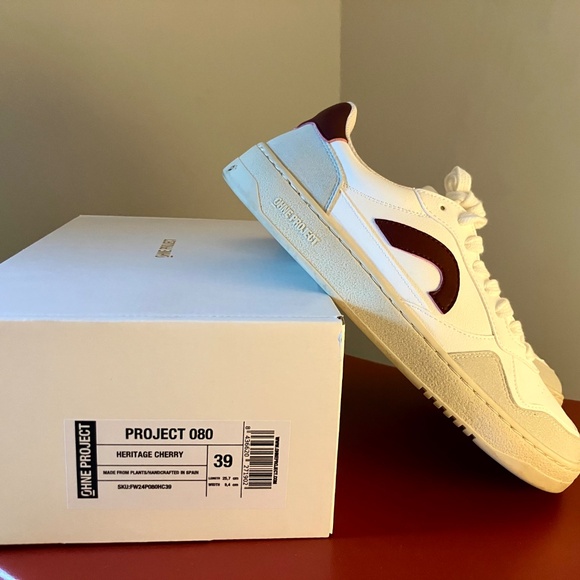 🌟 New! Ohne Project 080 Barefoot Sneaker, Heritage Cherry, Sz 39, Retro-Style - Picture 4 of 8